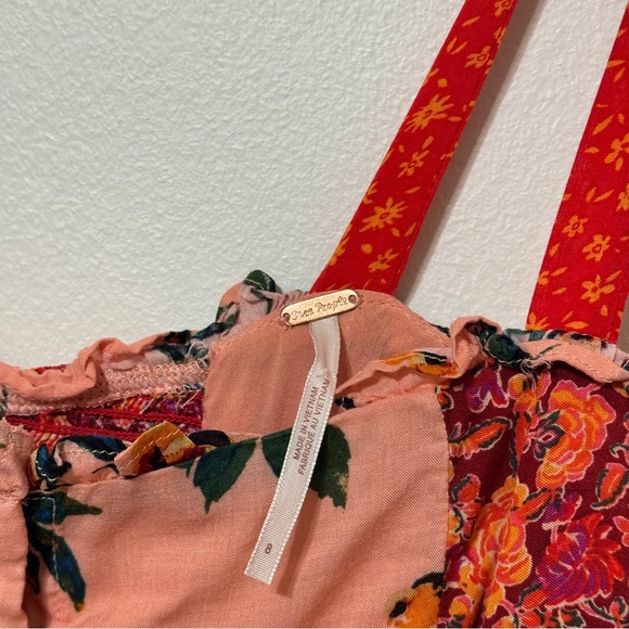 Free People Floral Lover Boy Maxi Dress Size 8 long button down - Picture 4 of 9